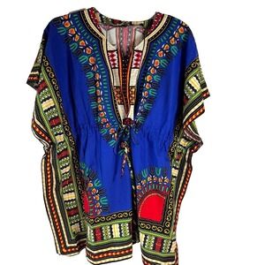 NF Dashiki African‎ Shirt One Size Drawstring Adjustable Waist